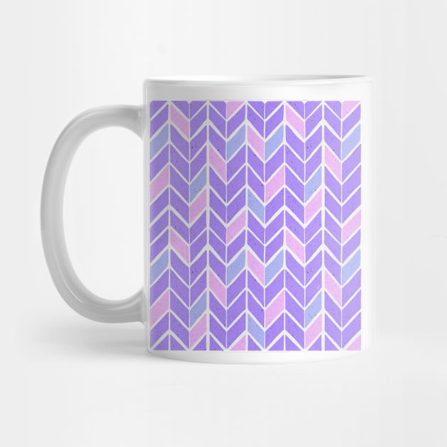 Chevron Pattern - Purple Pastel Palette by monitdesign